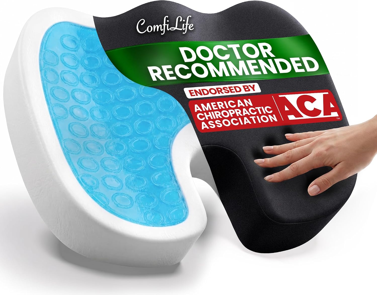 ComfiLife Premium Gel & Memory Foam Seat Cushion - larawan 1